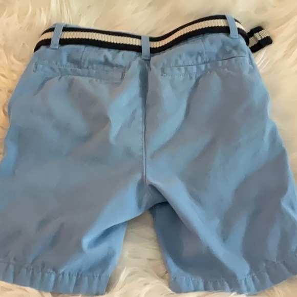 Men's Blue Shorts with Belt - Picture 4 of 5